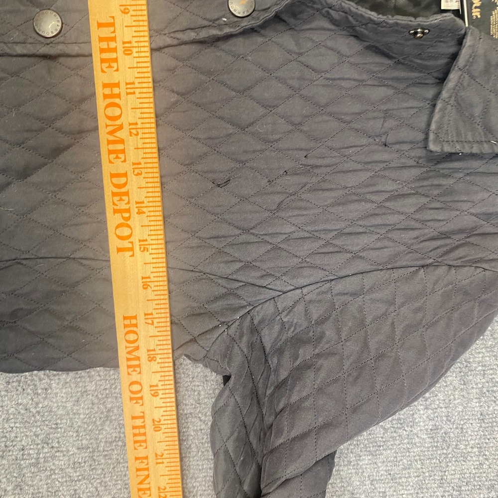 Barbour Womens Black Diamond Quilted Jacket Snap Front Coat Size US 4 UK 8 - Picture 8 of 11